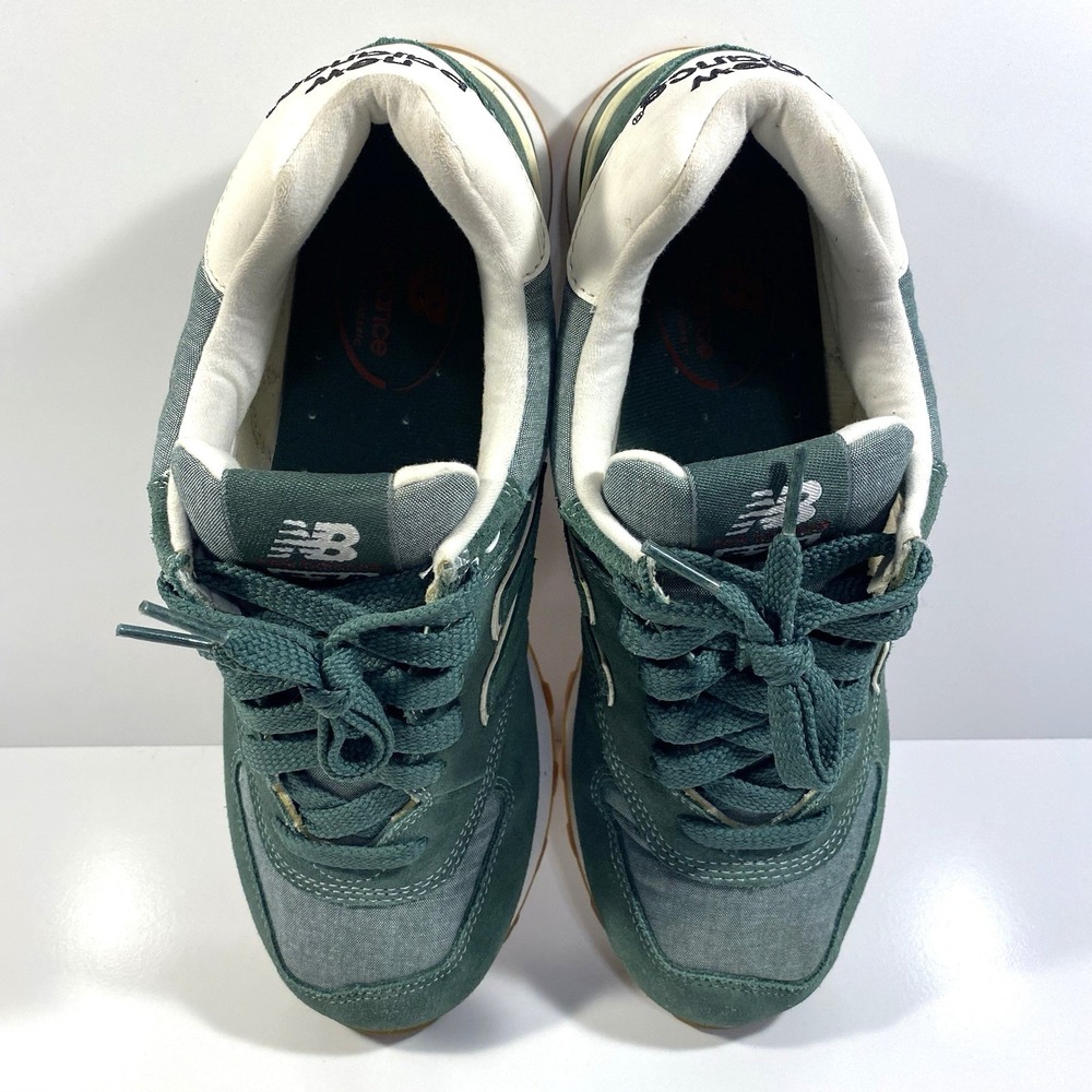 New Balance 574 Mens Size 10 Classic Green Heather Green Off White Gum ML574WCR - Picture 7 of 10